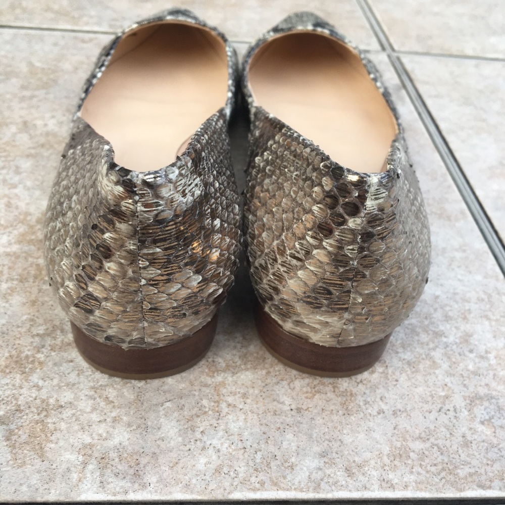 Alexander Birman Python Snake Metallic Flats - image 6